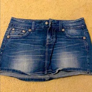 Miss me Jean denim skirt